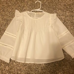 Girls Crewcuts white long sleeve. Size 6